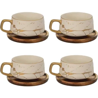 Intirilife Teetasse 0,2 l Weiß 4 St.