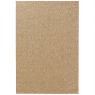 benuta Outdoorteppich, Beige, Kunststoff, Rechteckig, 80x150 cm wasserabweisend, Teppiche & Böden, Teppiche, Outdoorteppiche