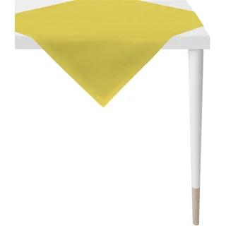 Mitteldecke APELT "Arizona, Uni-Basic", gelb, B:95cm L:95cm, Leinen, Polyester, Tischdecken, Mitteldecke, Leinenoptik