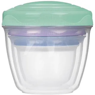 Sistema 6x Sistema Snack'n'Nest to go 3er, Lunchbox, Violett, Mehrfarbig, Blau