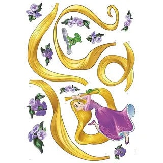 Komar Dekosticker Rapunzel  (15 -tlg., 100 x 70 cm)