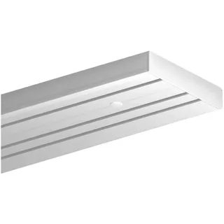 BestLivings Gardinenschiene Komplettset 3-läufig Ø 1,8 mm 360 cm Weiß