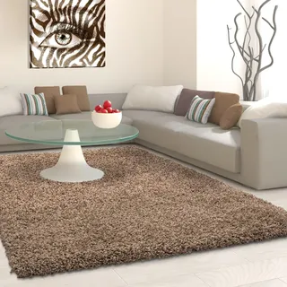 Ayyildiz Life Shaggy 1500 Hochflorteppich 300 x 400 cm mokka