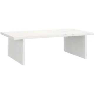 vidaXL Monitorständer Schreibtischaufsatz Monitorerhöhung Bildschirm Aufsatz Bildschirmerhöhung Bildschirmständer Weiß 50x27x15cm Massivholz Kiefer