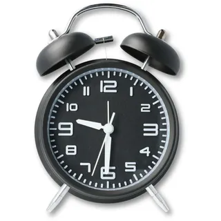CLOXON Doppelglockenwecker mit Nachtlicht, lautem Alarm, großem Zifferblatt