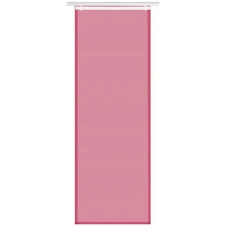 Bestlivings Vorhang (1 St), Klettband, transparent, Voile, Transparente Schiebegardine mit Klettband und Befestigungszubehör rosa