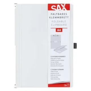 Sax Klemmbrett A5 auf A4 Weiß