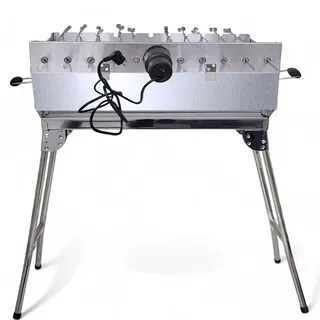 Grillpeter Mangal Kairat Schaschlikgrill mit 11 Spießen & 230 V Motor