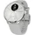 38 mm perlweiß/silber, Sport Flourelastomer-Armband grau/silber