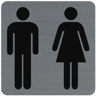 Exacompta Hinweisschild 7,5 x 7,5 cm Grau