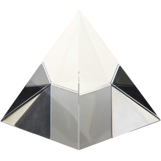 Fenteer Klar Kristallglas Pyramide Prisma Kristall Glas Handwerk Wohnkultur Ornament Briefbeschwerer - 80mm