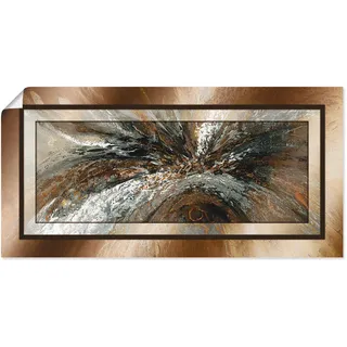 Wandbild ARTLAND "Gold Abstrakt 1", braun (farbe bild(er): braun), B:100cm H:50cm, Bilder, Geschenkartikel, als Alubild, Leinwandbild, Poster in verschied. Größen
