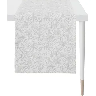 APELT Tischläufer 3961 Outdoor, Sommerdeko, Sommer (1-tlg), Jacquardgewebe grau