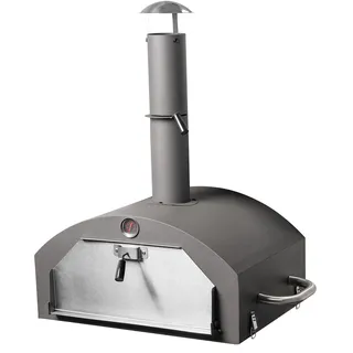 ACTIVA Pizza Grill I Hochwertiger Pizzaaufsatz für Gas- & Holzkohlegrill I Pizzahaube inkl. Pizzastein & Thermometer