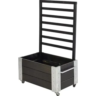 Plus Blumenkasten Cubic 87 x 50 x 130 cm Schwarz