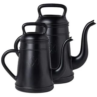 VidaAtHome.de Gießkanne CAPI Gießkannen-Set LUNGO 8L & 12L schwarz