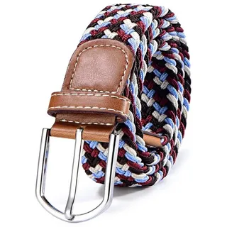DonDon Stretchgürtel Stretchgürtel geflochten und elastisch (Packung, 1-St) geflochtener Stretchgürtel, für Damen und Herren, bis 120 cm bunt