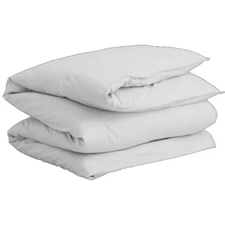 Sateen Stitch Single Duvet Light Grey 135X200