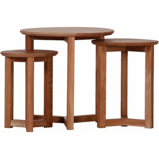 Couchtisch GUTMANN FACTORY "Retro" Tische Gr. B/H/T: 50 cm x 32 cm x 50 cm, beige (natur) Eckige Couchtische Holz-Couchtische eckig Tisch