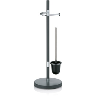 KELA Toilettengarnitur Toilettenbutler SINERIO anthrazit 76,5 cm hoch