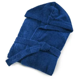 Bassetti New Bademantel Saunamantel 100% Reiner Baumwollschwamm einfarbig lang Frottee Herren Damen mit Kapuze und Taschen Hochsaugfähiger Mann Frau Unisex S-5XL, erhältlich in den Größen S-5XL - XL