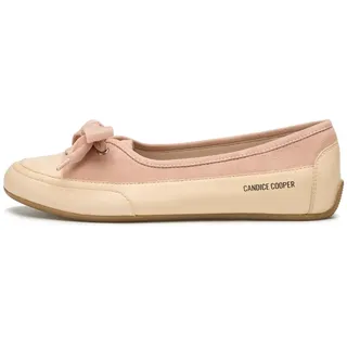 Candice Cooper Damen Candy Bow Ballerinas, Größe 38.5 EU, Ecru Ancient Rose, 39 EU