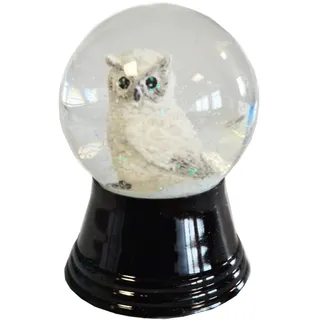 Vienna Snowglobe Schneekugel Glaskugel - Fast wie echter Schnee Schneeeule, 4,5 cm