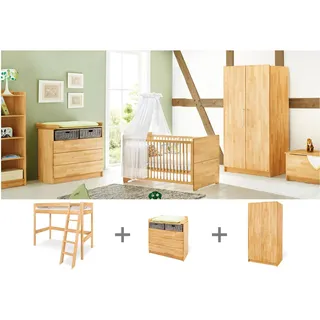 Pinolino Jugendzimmer-Set „Natura” breit mit Hochbett, 3-tlg.