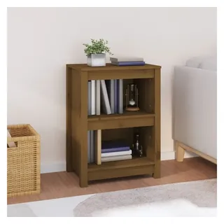 furnicato Bücherregal Klassisches aus massivem Kiefernholz 50x35x68 cm, 1-tlg., Regalwand mit Stauraum, Wandhalterung und Platz für das Arbeitszimmer braun 50 cm x 68 cm x 35 cm