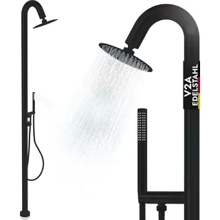Lawa Gartendusche Edelstahl schwarz 0,25 m