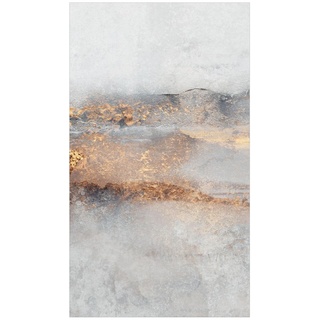 Duschrückwand - Elisabeth Fredriksson - Gold-Grauer Nebel, Material:Alu-Dibond Matt Schutzlackiert 3 mm, Größe HxB:1-teilig 190x80 cm