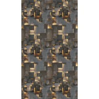 Livingwalls A.S. Creation Fototapete Abstrakt Grafik 1,59 m x 2,8 m Braun-Grau FSC®