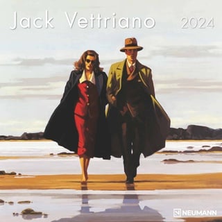 Jack Vettriano 2024 - Wand-Kalender - Broschüren-Kalender - 30x30 - 30x60 geöffnet - Kunst-Kalender