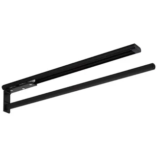 SO-TECH® Teleskop-Handtuchhalter TED Aluminium schwarz matt für Bad oder Küche, 1-armig schwarz matt (450 - 730 mm, ausziehbar) schwarz 1-armig 450 - 730 mm