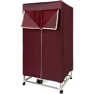 1200-1500W Wäschetrockner 220V kleiderschrank warmlufttrockner 66.14lbs Tragbare Mini-Trocknermaschine Geeignet zum Trocknen von Kleidung Handtüchern Jeans usw (Weinrot)