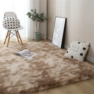 YUANWAN Hochflorteppich Langflor Teppich 60 x 170 cm Weich, Einfarbig, Pflegeleicht Generisch Teppich Wohnzimmer Teppiche für Schlafzimmer für Wohnzimmer, Schlafzimmer, Beige