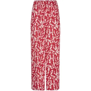 GOLDNER Druckhose Schlupfhose rot/weiß 40