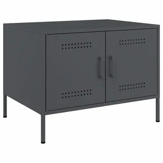 vidaXL Couchtisch Anthrazit Stahl 68 x 50 x 50,5 cm