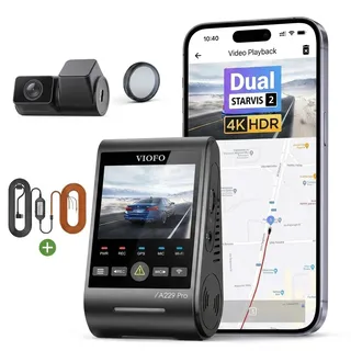 VIOFO A229 Ultra 2ch-g Gps-routenrekorder