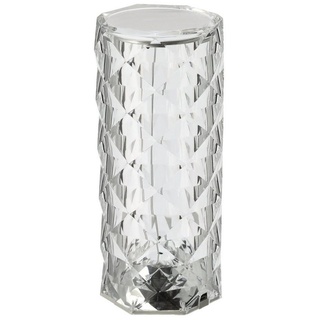 CEPEWA Tischleuchte LED Tischlampe Kristall, LED fest integriert weiß