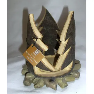 Kerzenhalter Teelichthalter Weihnachtsbäume aus Kunststein Brost