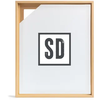 Stallmann Design Schattenfugenrahmen für Keilrahmen | 30x45 cm | Buche | MDF Rahmen für Leinwände mit Tiefeneffekt | mit Montagezubehör | Rahmen ohne Glas und Rückwand