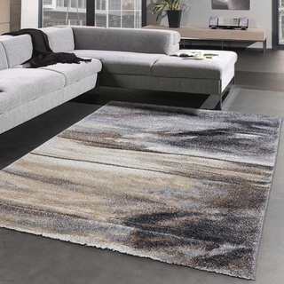 UN AMOUR DE TAPIS - Teppich Modernes Wohnzimmer elegant 01 aus Polypropylen, durch, Teppich Moderne, grau, 120 x 170 cm