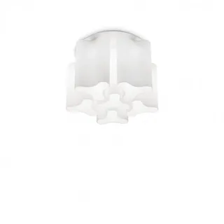 Ideal Lux Compo 6xE27 Ø 56 cm weiß Glas Metall