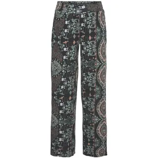 LASCANA Strandhose, Damen schwarz-bedruckt Gr.34