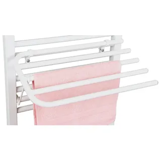 Aqualine Handtuchstange Handtuchtrockner 4-Fach für Heizkörper, Universalklemmung, Länge 50cm, Aqualine-25-03-SV450 weiß