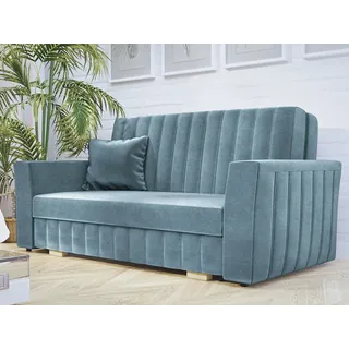 Mirjan24 Schlafsofa Viva Glam III 3-Sitzer Blau