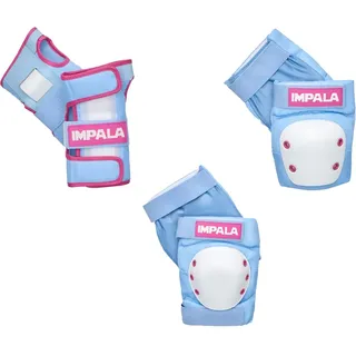 Impala Rollers Junior-schutzset - Blue / Raspberry - XL