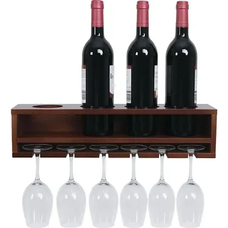 MCW Weinregal 12 x 48 x 12 cm Braun