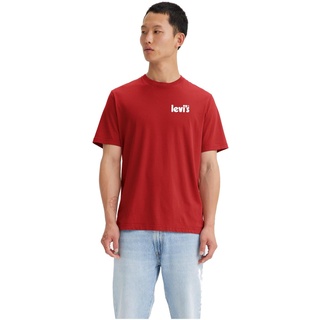 Levi's Herren Ss Relaxed Fit Tee T-Shirt,Red,S